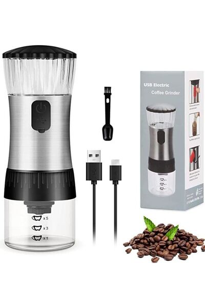 Arabest Rechargeable Ceramic Burr Coffee Grinder with Adjustable Coarseness S...