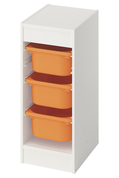 IKEA Beyaz Çok Amaçlı Saklama Ünitesi 34x44x56 cm Çocuk Odası Oyuncak Dolabı ...