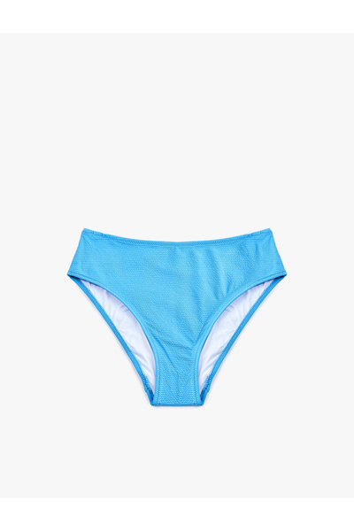 Koton High Waist Textured Bikini Bottom