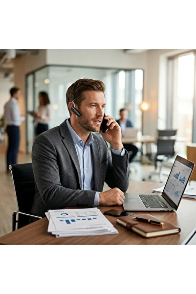 AT Performance Căști Bluetooth handsfree, pentru apeluri telefonice, Negru