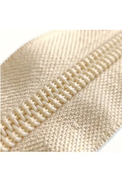 aurellen 10 Meters of Cream Plastic Zipper with 10 Headers – Bag, Dress, Clot...