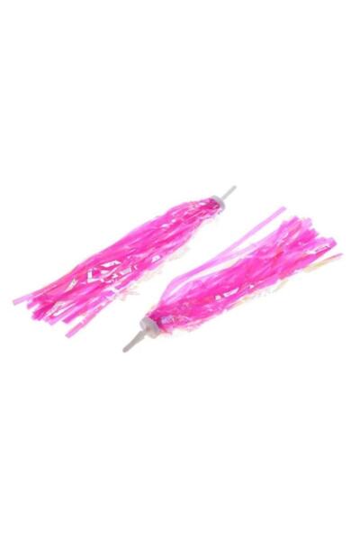 WMX Set of 2 Handlebar Decorations, Pink Color, Length 25 cm