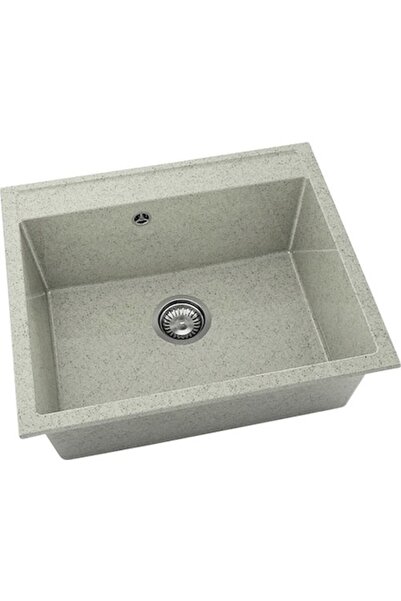 Fat Chiuvetă de bucătărie Avangard 227 60x51 cm, fără scurgere, Granixit Pewter