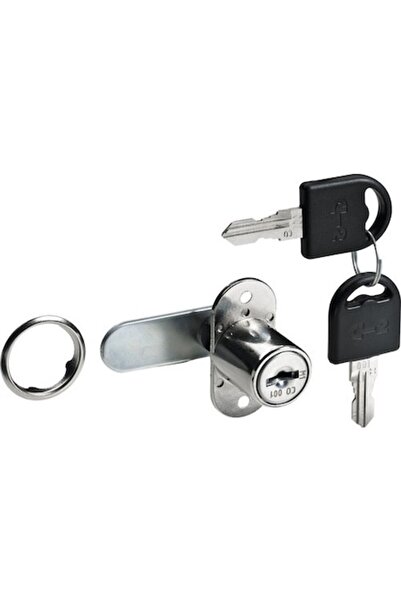 Hettich Furniture Lock Ø18 Mm, Cylinder with 2 Keys, Nickel Plated