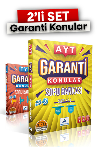 Paraf Akademi AYT GARANTİ KONULAR-SAYISAL ve TYT GARANTİ KONULAR Soru Bankası...