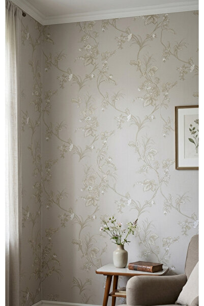 Oskar çiçek desenli silinebilir duvar kağıdı 5 metrekare