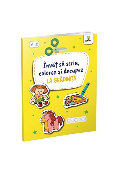 Gama At Nursery – I’m learning to write, colour and cut out