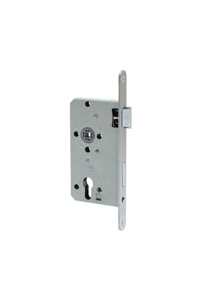 Abus ES 55/72 Mm Mortise Lock, Right, For Cylinder, Silver