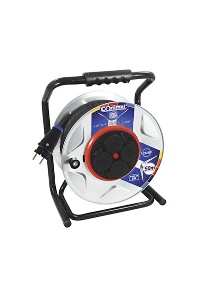 Clasic Tambur prelungitor electric Commel, rezistent, 4 prize, cablu de cauci...