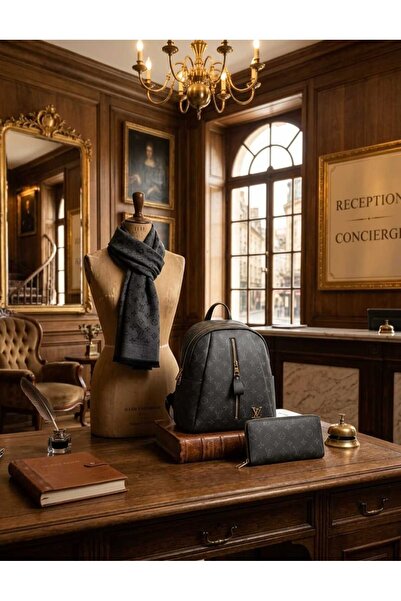 w white stars sports & wear Women-Girls Lv Pattern 3-Piece Set (Backpack+Wall...