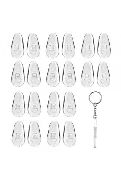 Techsuit Silicone Eyeglass and Screwdriver Cushions ST1, Set of 10, Transparent