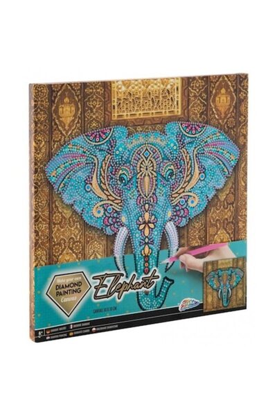 GRAFİX Set de creație, Elefant, Pictură cu diamante, 30x30cm
