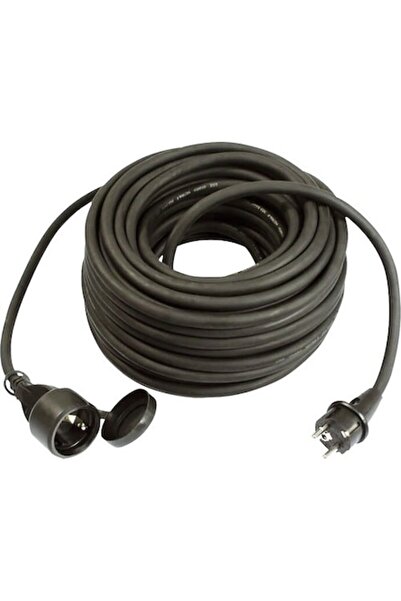 Clasic Cablu prelungitor electric 20m 3600W Negru, Cablu din cauciuc, Pentru ...