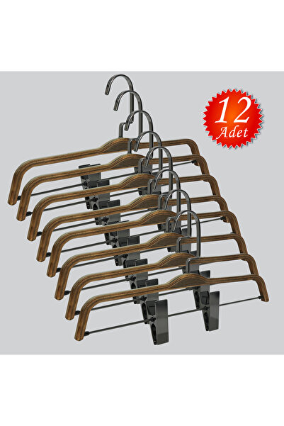 NYN Дерев'яна прищіпка для одягу (чорний нікельований гачок) Вішалки для штан...