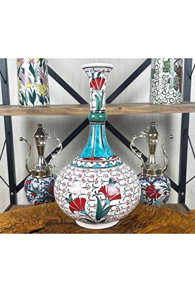 Çini Evi Haliç Patterned Clovers – İznik Tile Vase