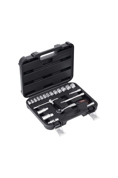 Meister Set Tubular Heads and Accessories 3/8" Meister, 21 Pieces