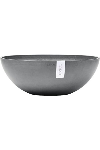 Ecopots Ghiveci din plastic Viena Ø 50 cm H 18 cm Gri