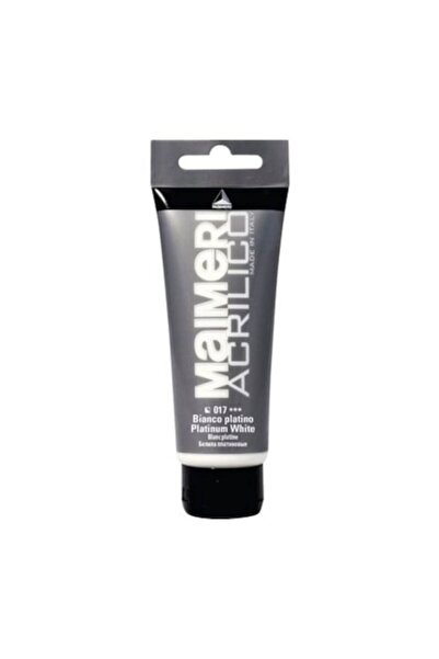 Maimeri Acrylic Color, Platinum White, 75 ml, Acrilico