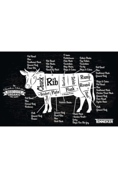 Tenneker Covoraș pentru grătar cu model vacă 95x150 cm