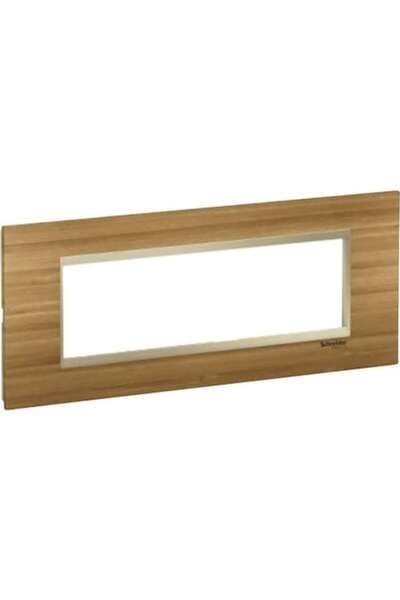 SCHNEIDER Easy Styl Cadru cu 7 module, Bambus/Bej Metalizat