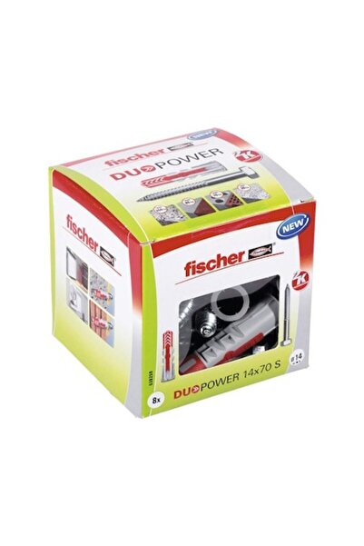 Fischer Nylon Dowels with Screw Duopower 14x70 mm, 8 Pieces