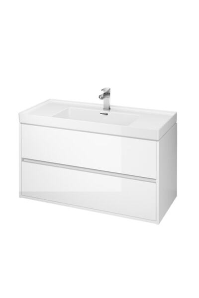 Cersanit Dulap de chiuvetă suspendat Crea, 100 cm Alb