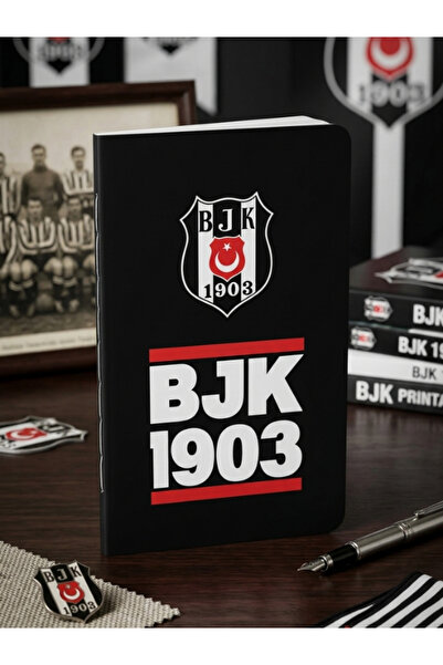 Timon Beşiktaş Licensed 8X13 Cardboard Cover 32 Sheets Lined Notepad