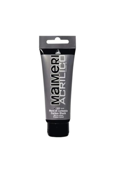 Maimeri Acrylic Color, Carbon Black, 75 ml, Acrilico