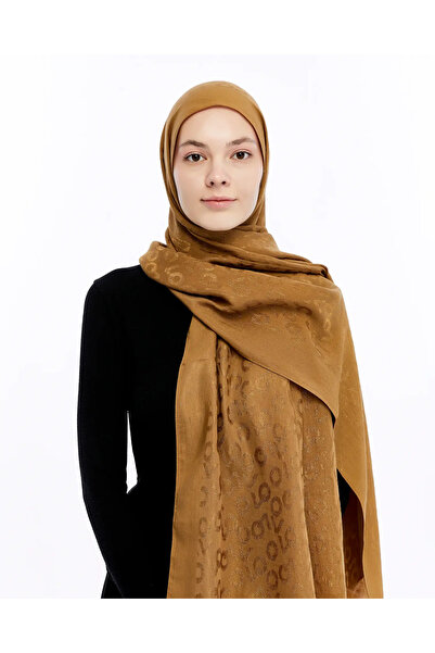 Valentino Orlandi Alia Jacquard 60% Lyocell 40% Cotton Shawl-4-Mustard