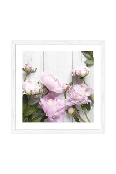 canvas Framed Painting Flowers 33x33 Cm