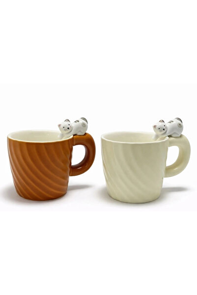 Epilons 3D Cat Figured Patterned Mug Alk5033