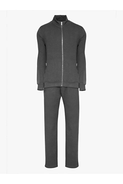 Giotelli Smoked Regular Fit Half Turtleneck Zippered Tracksuit
