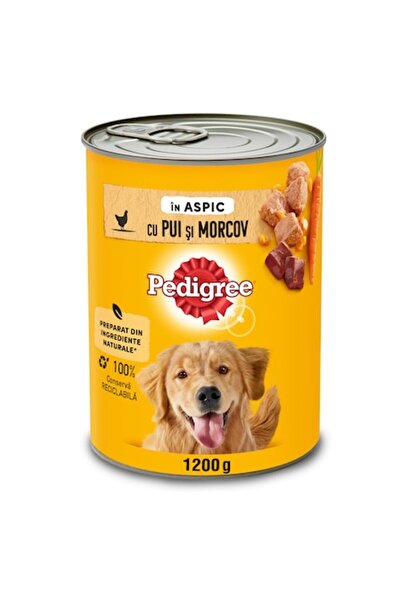 Pedigree Wet Dog Food, Chicken and Carrot in Aspic, Can, 1200 g