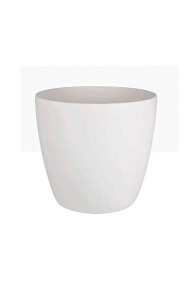 Elho Ghiveci Brussels Round Wheels cu roți 35 cm Alb