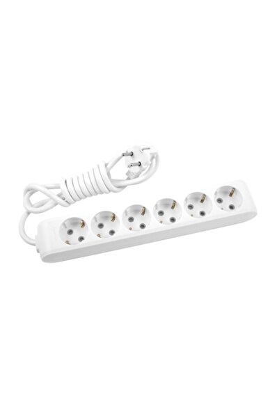 PANASONIC X-tendia Power Strip, 6 Outlets, 3m, White