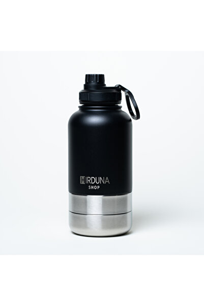 Hirduna SHOP Sticla Apa Portabila 3in1 pentru Caini cu 2 Boluri, Recipient Ap...