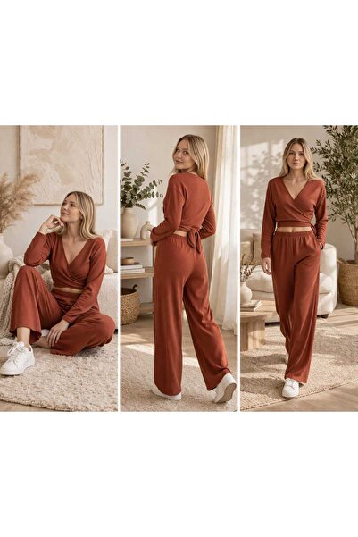 BRLKN Set de top și pantaloni cu legături în talie BÜRÜMCÜK