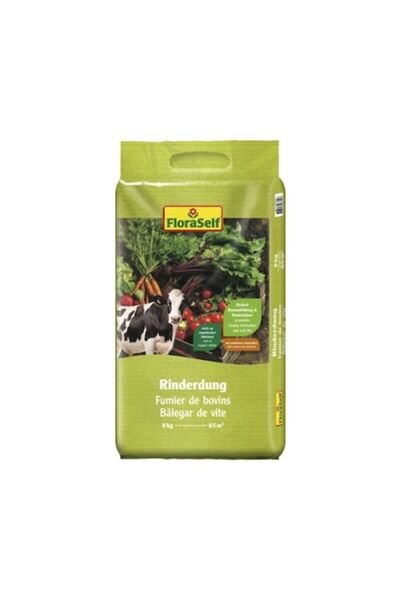 FloraSelf Organic Fertilizer from Cow Manure 8 Kg