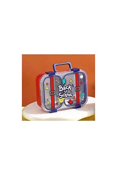 Vagonlife Vgn-7155 صندوق غداء فولاذي-أحمر