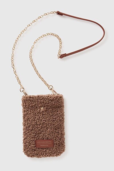 United Colors of Benetton Green Women's / Girls' Faux Fur Shoulder Strap Mobi...