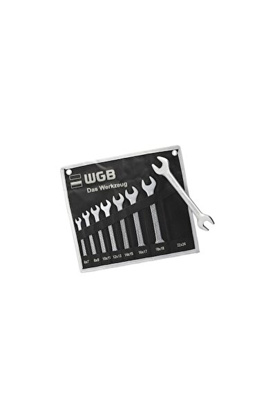 WGB Double Open-End Wrench Set 6-24 mm, 8 Pieces