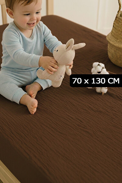 Soho Organics ملاءة سرير من الموسلين - 70x130 سم |   ارتفاع السرير 10-15 سم |...