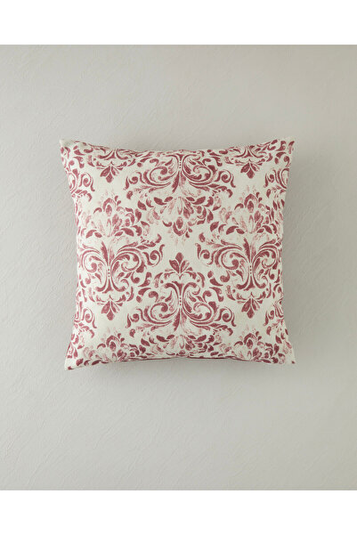 English Home Marbling Dolgulu Kırlent 45x45 cm Bej – Bordo