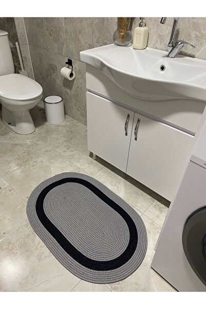 Halımax Milda Jüt Banyo Paspası Çift Taraflı Yıkanabilir Hav Toz Vermez Jüt K...