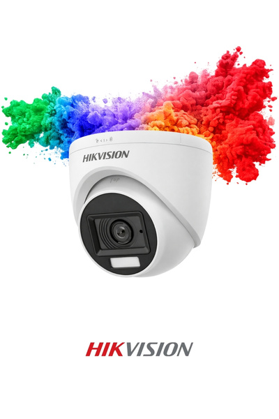 Hikvision DS-2CE76D0T-EXLPF 2.8mm Dome Gece Renkli Kamera 2MP Hibrit Light