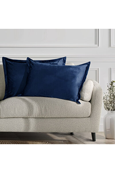 Amelia Home Set of 2 decorative velvet cushion covers with hem, Velvet, 220 g...