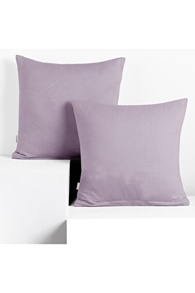 Deco King Set 2 huse perne decorative din bumbac cu fermoar, Amber, 135 g/m2,...