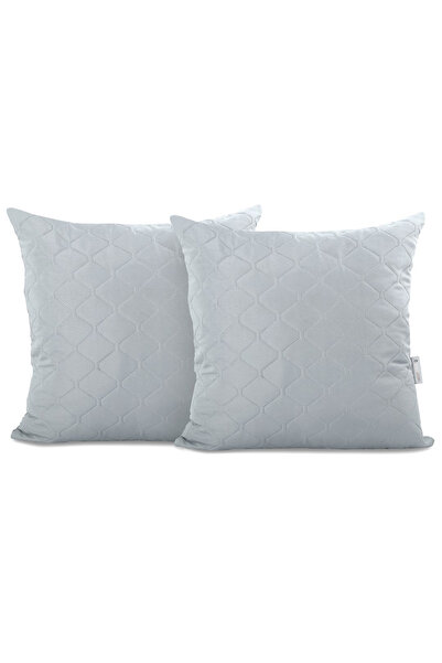 Deco King Set 2 huse perne decorative matlasate, Axel, 70 g/m2, 40 x 40cm, Gr...