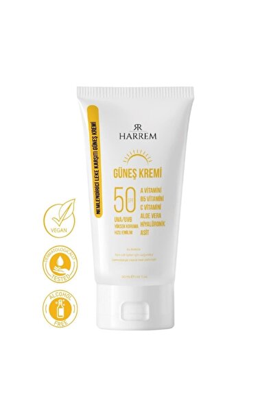 Harrem Nemlendirici Leke Karşıtı SPF50+ Güneş Kremi 50ml