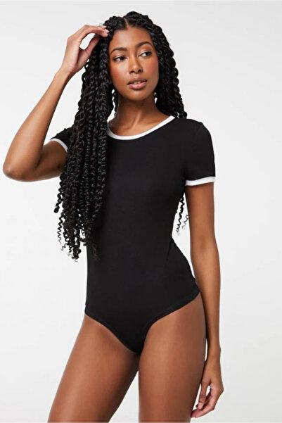 ANATOLIATEKSTILE Women's Basic Slim Fit Short Sleeve Bodysuit – Elastic Body ...